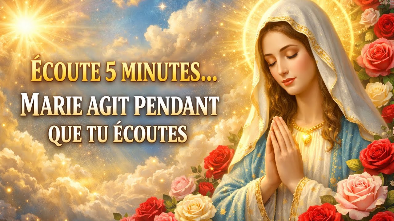 🌟 ÉCOUTE 5 MINUTES… La VIERGE MARIE AGIT POUR TOI Quand TU n'y Crois PLUS...❤️