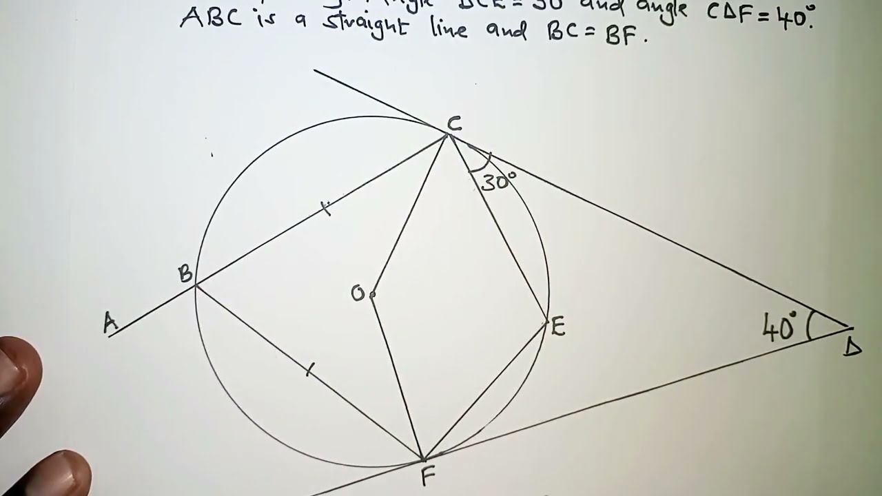 Applications of Angle properties of a circle