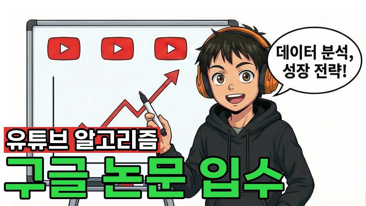 유튜브 AI 알고리즘의 정체, 구글 내부 논문에서 찾았습니다 (조회수 0의 비밀)