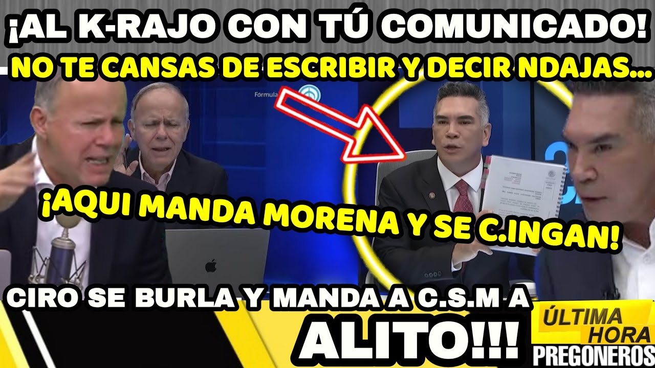 &iexcl;AMANECI&Oacute; FURIOSO Y MANDA A C.M.S AL PRI DE ALITO!