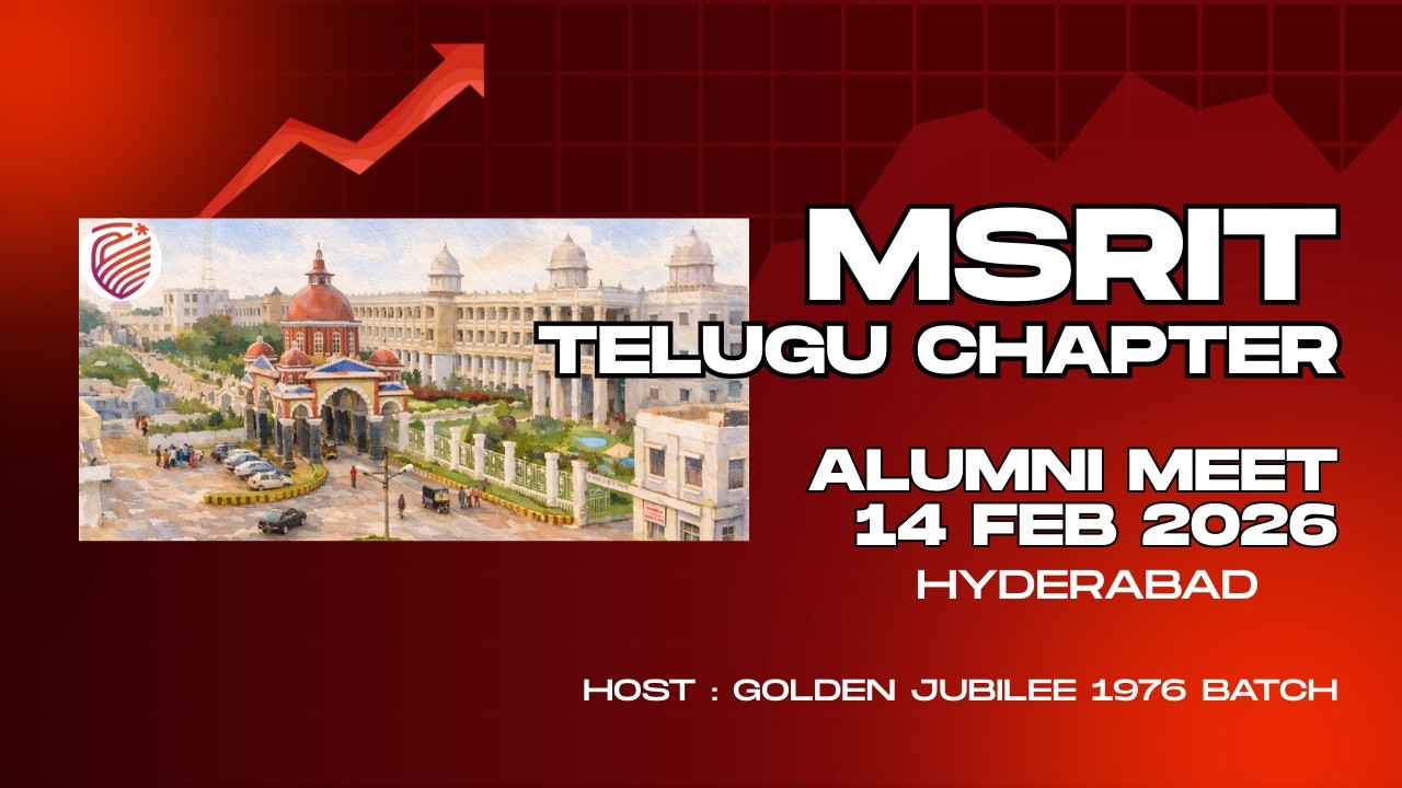 Don't Miss Out MSRIT Telugu Chapter Alumni Meet Insights