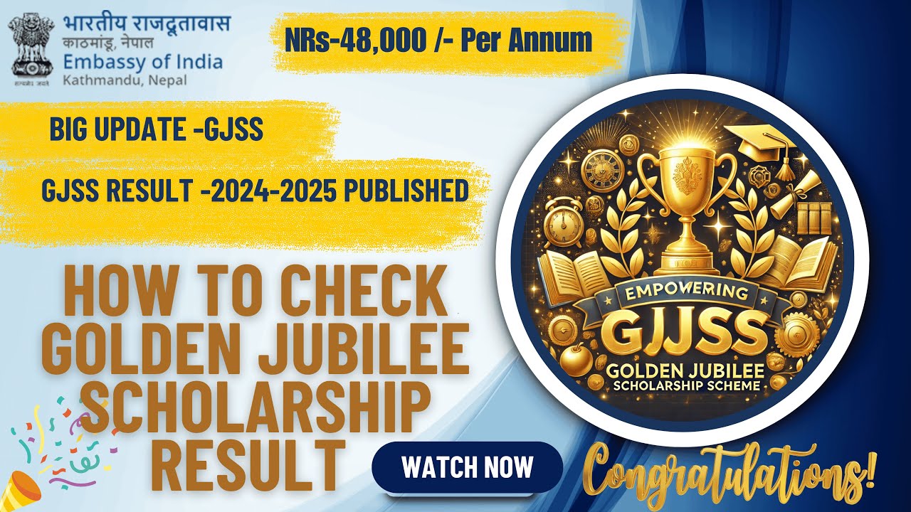 Part-2| How to check Golden Jubilee Scholarship Nepal Result 2024-25 |GJSS result Update -2024-25