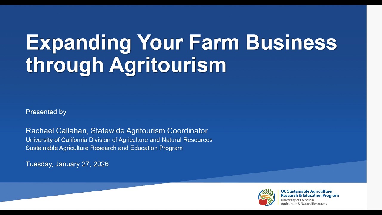 Expanding Your Farm Business through Agritourism