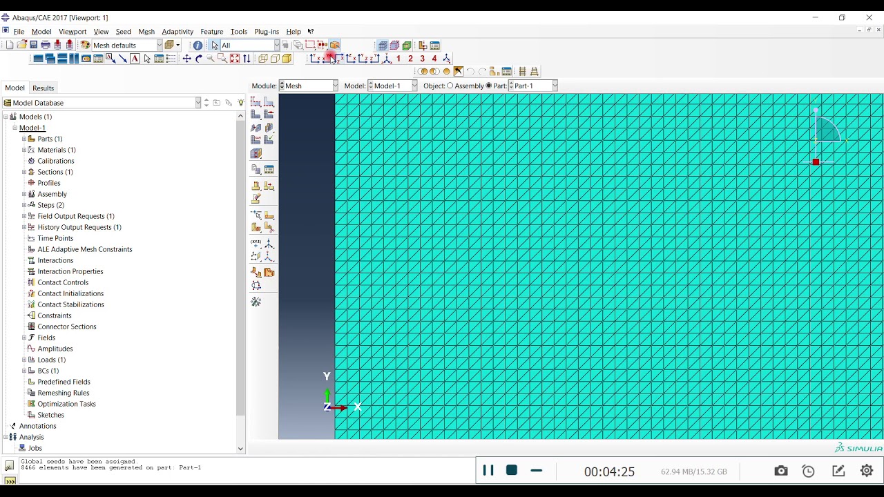 Abaqus beginner Reaction Force