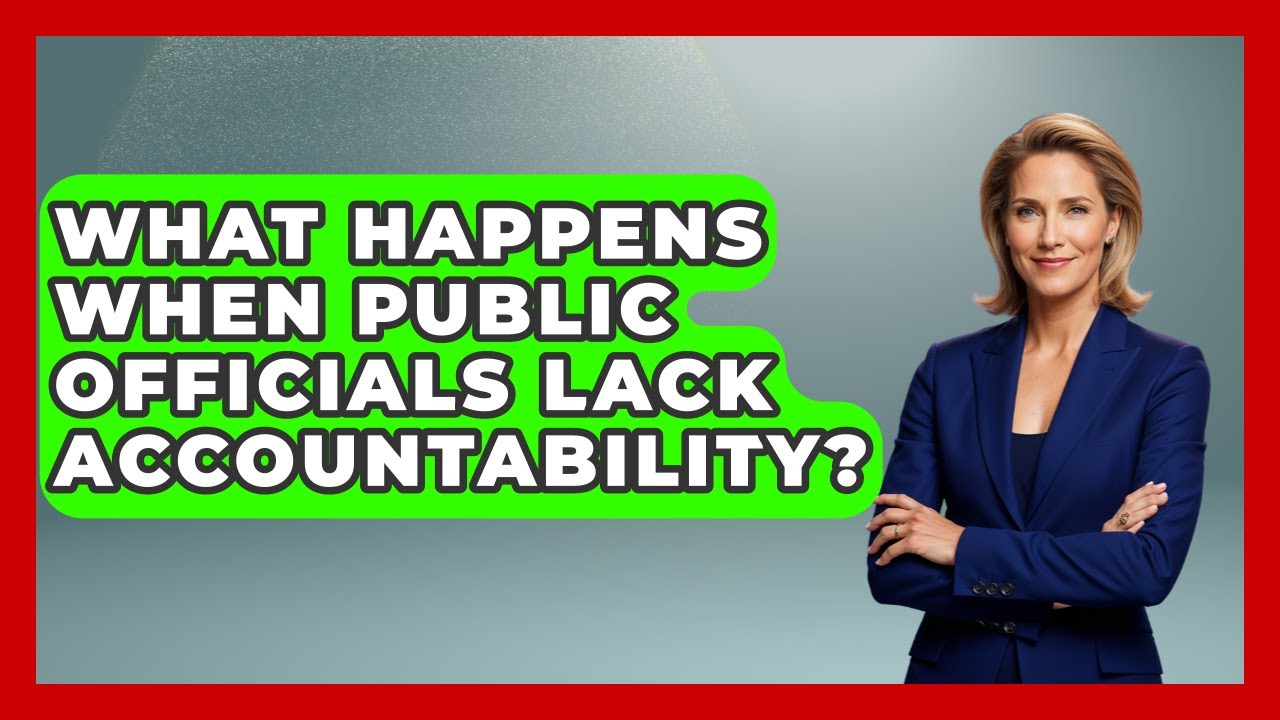 What Happens When Public Officials Lack Accountability? - Moral Politics Experts
