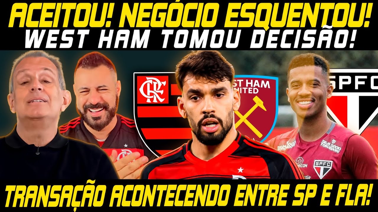 🚨SAIU AGORA!🚨WEST HAM TOMA DECISÃO SOBRE VENDA DE PAQUETÁ!🚨NEGÓCIO AVANÇOU ENTRE CLUBES! E+!🚨