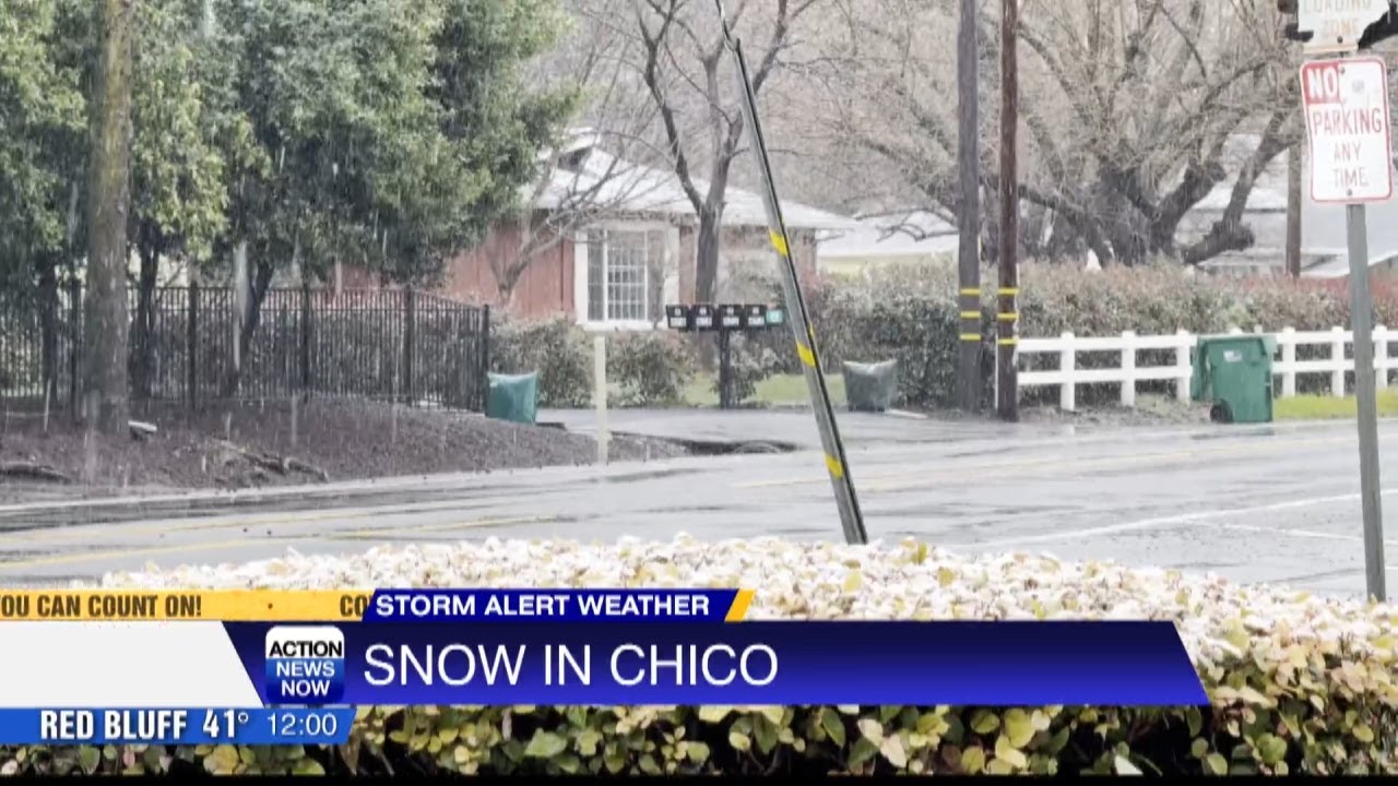 Rare snow in Chico: First measurable snowfall since 1988