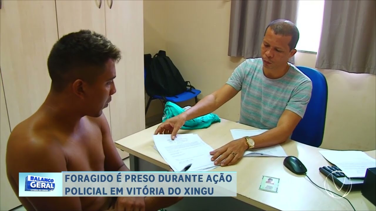 FORAGIDO É PRESO DURANTE AÇÃO POLICIAL EM VITÓRIA DO XINGU