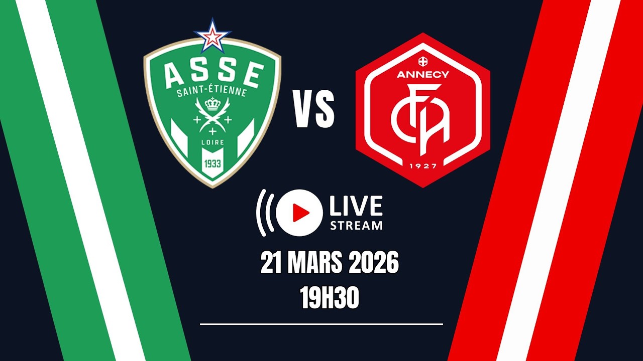 ASSE - ANNECY  28&egrave;me journ&eacute;e de ligue 2 ! le match comment&eacute; en live 💥!
