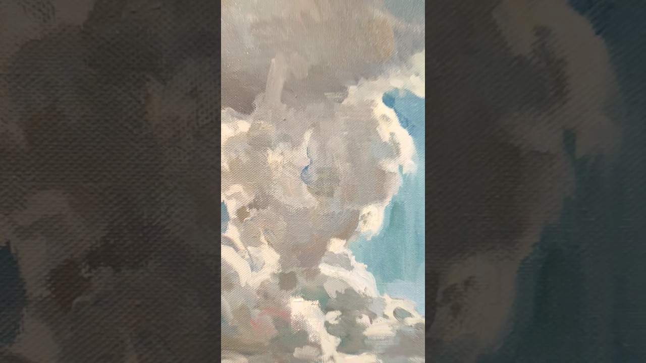 Stunning Oil Painting of the Sky Museum Art #Shorts #oilpainting #museumart #skyart #artshorts