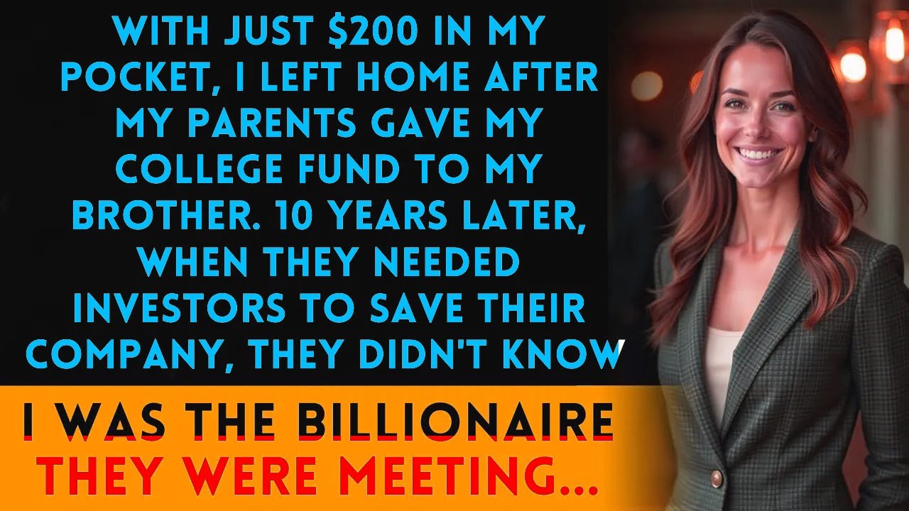 They Gave My College Fund to My Brother — 10 Years Later, They Begged Me to Save Their Company