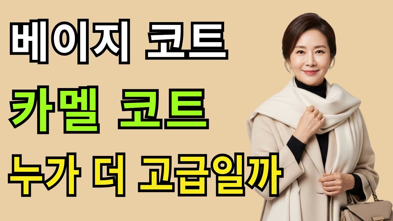 중년 여성 꾸안꾸 고급 무드 비법🌹 오트밀, 베이지, 카멜 코트 코디만 따라오세요✨ 출근룩, 파티룩, 모임룩 한 번에