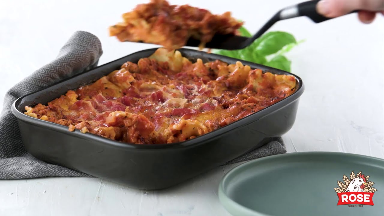 Opskrift: Lasagne Bolognese med hakket kylling