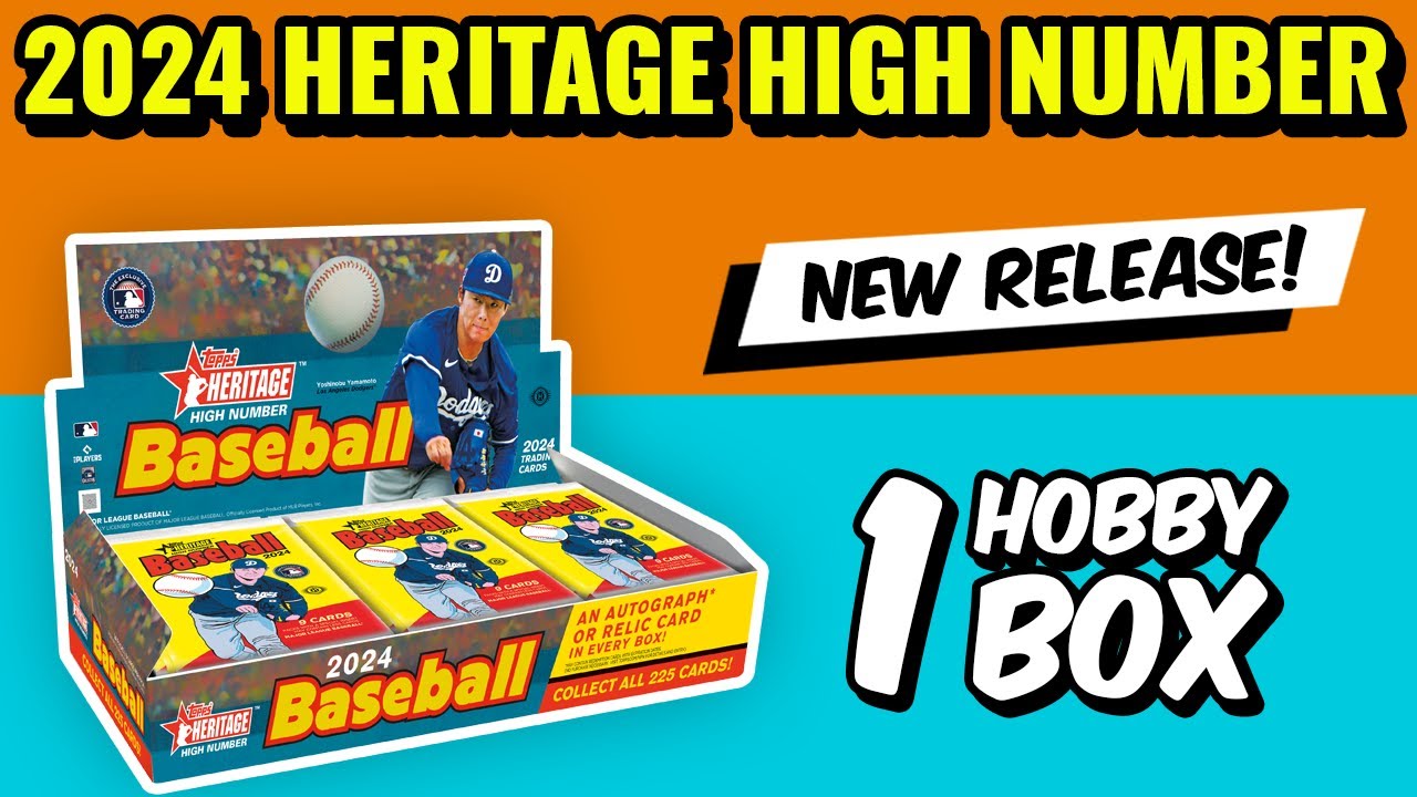 RED INK AUTO!! 🚨NEW RELEASE🚨 2024 TOPPS HERITAGE HIGH NUMBER HOBBY BOX RIP