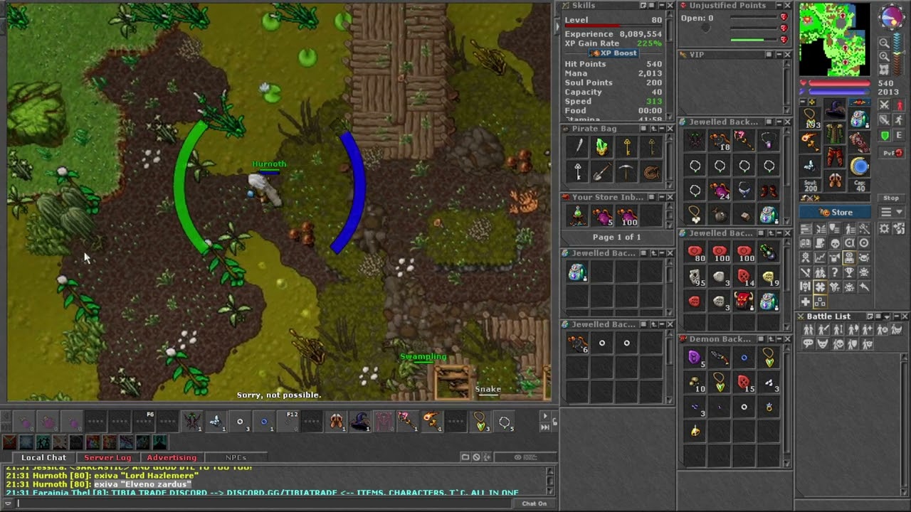 Tibia PK Peloria - Elveno zardus 106 Master Sorcerer