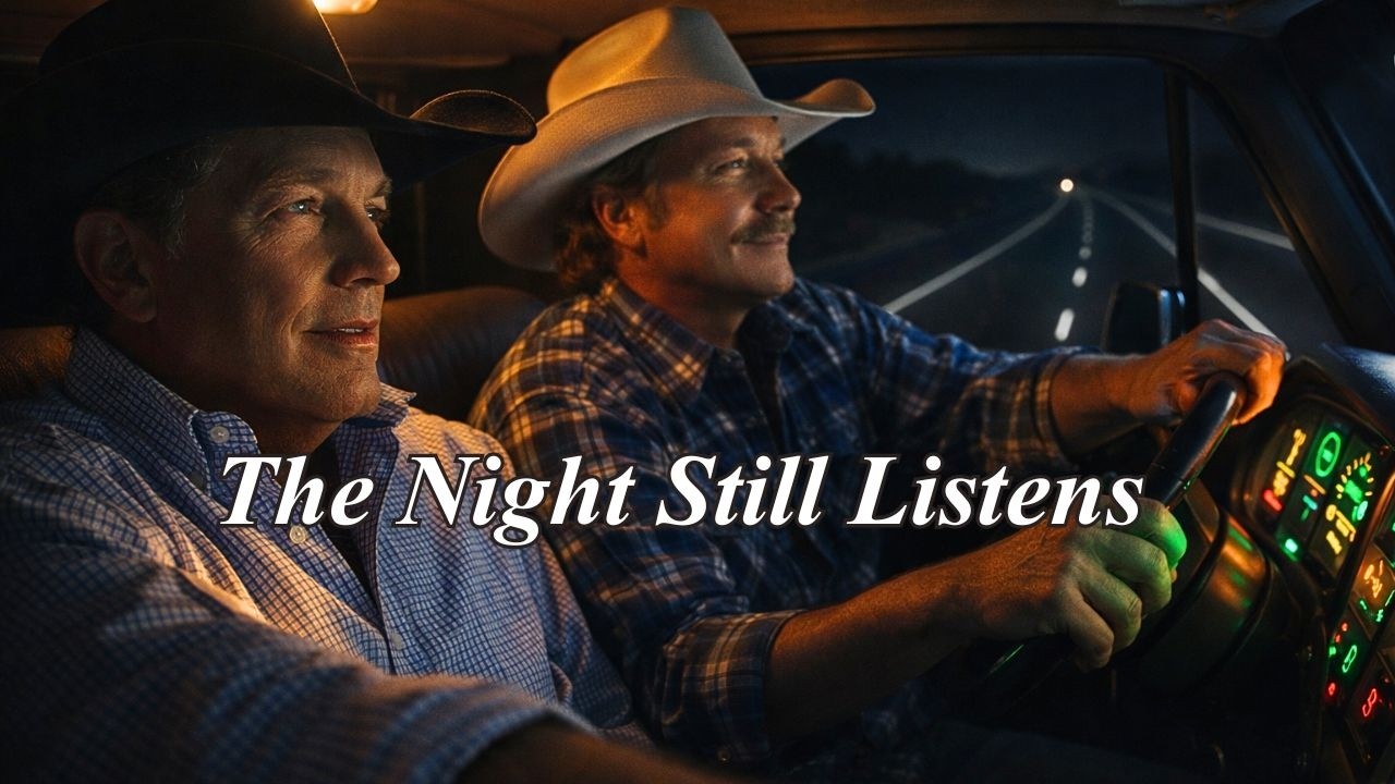 The Night Still Listens – Country Classic Style George Strait & Alan Jackson | Midnight Drive Home