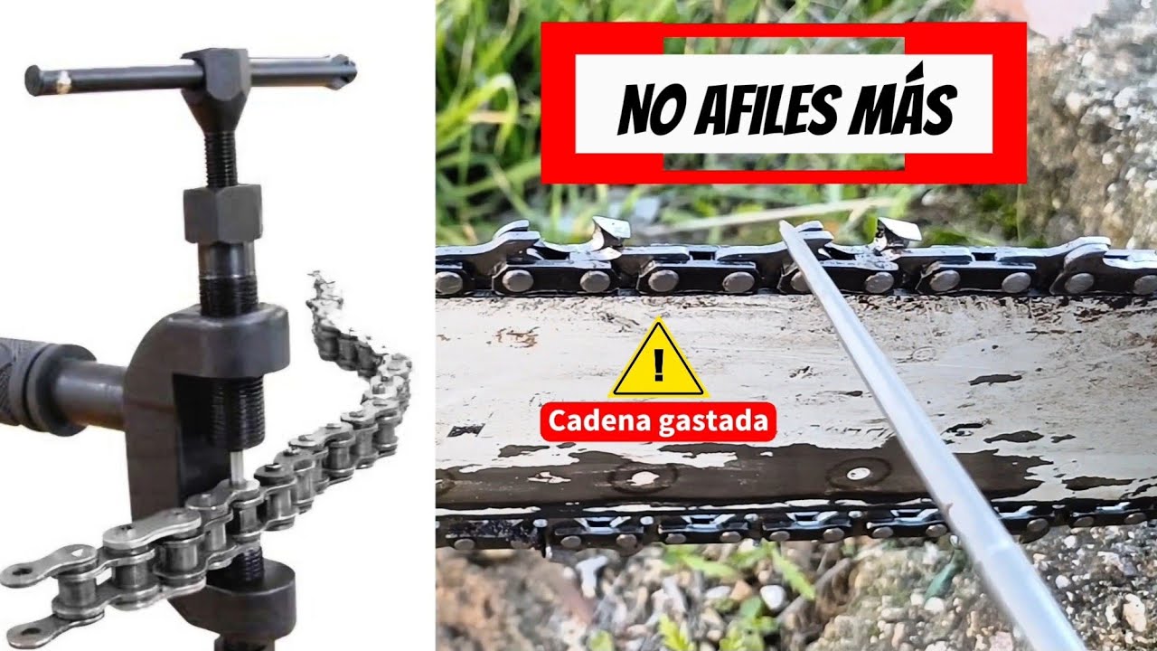 ⚠️ 🔧MOTOSIERRA no afiles más tu cadena si ves esto 🛠️ (diestros vs zurdos)