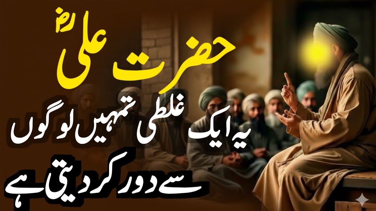 Ye Aik Ghalti Tumhein Logon Se Door Kar Deti Hai | Hazrat Aliؓ#trending #quotes #video