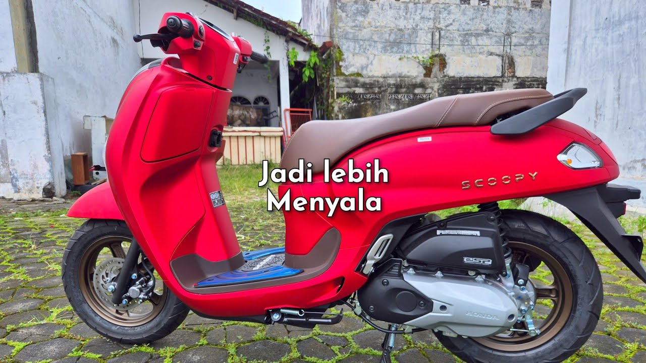 'GANTI TYPE??' | new SCOOPY PRESTIGE RED 