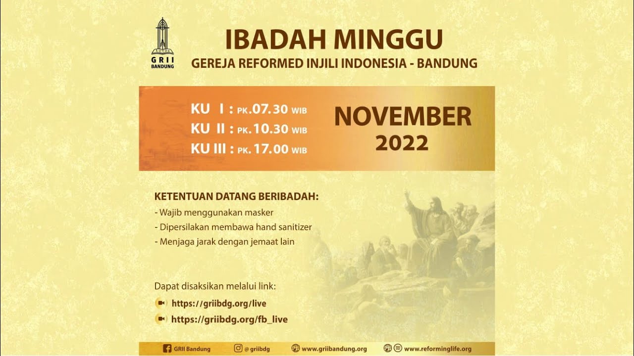 Nehemia dan Doa bagi Pemulihan - Pdt. Ivan Kristiono - Ibadah Minggu Pagi - 20 November 2022
