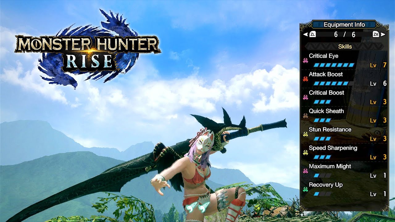 Monster Hunter Rise [VERSION 2.0] - Deepest Night Long Sword SET/BUILD (2 SETS)