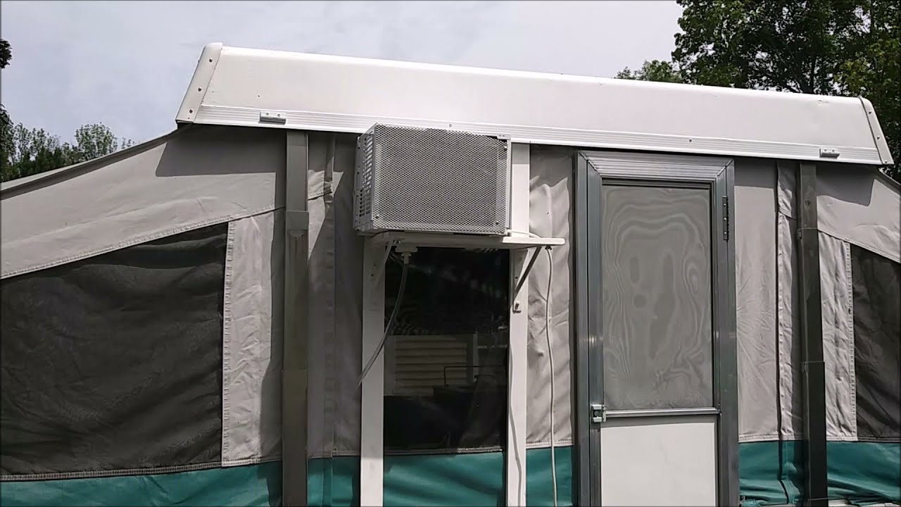Window AC in a Pop-up Camper.
