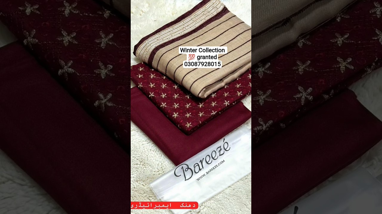*BAREEZE* Winter collection🫶🏻 Most awaited volume of winter 2025 Fabric : DHANAK 100 % #officewear