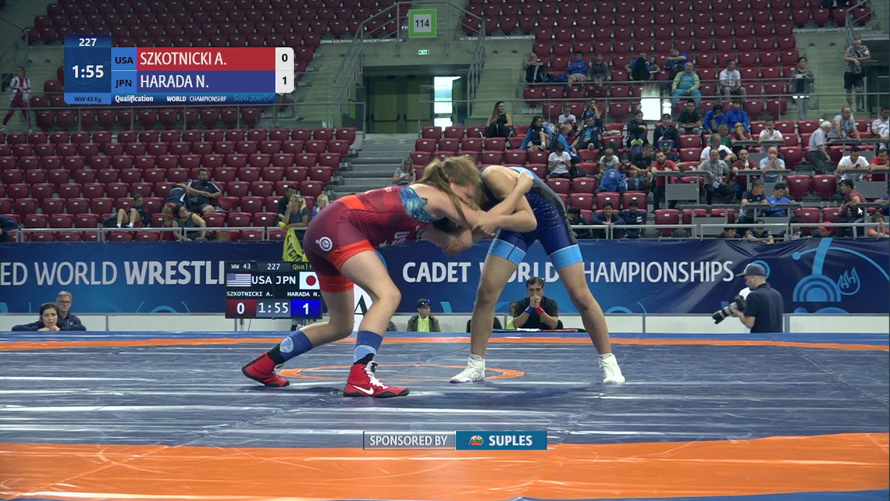 Qual. WW - 43 kg: A. SZKOTNICKI (USA) v. N. HARADA (JPN)