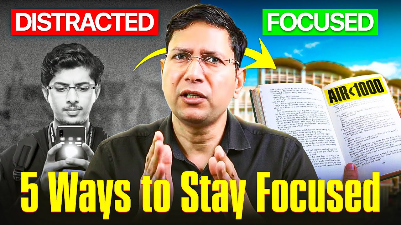 5 Practical Methods to Kill Distractions & Be an IITian #jee
