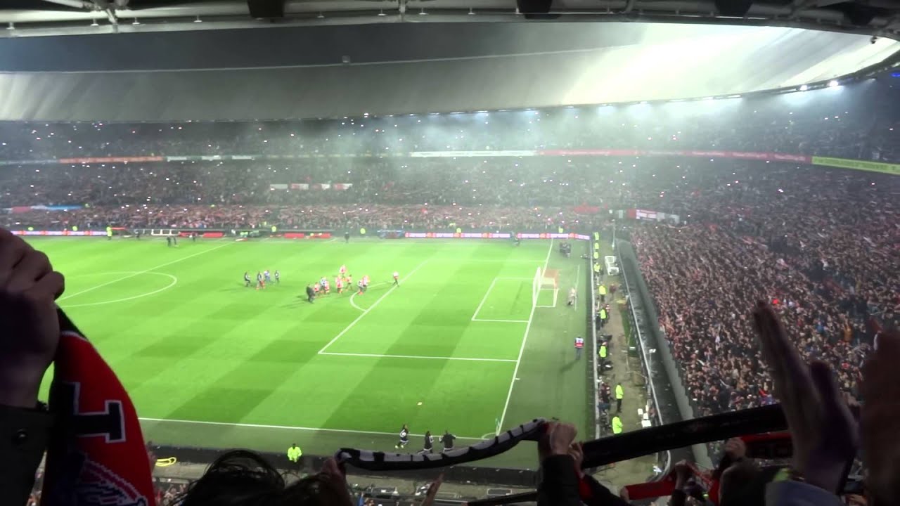 2015-10-28 Feyenoord - Ajax [HD] - Doelpunt 1-0 en afterparty - Vak VV