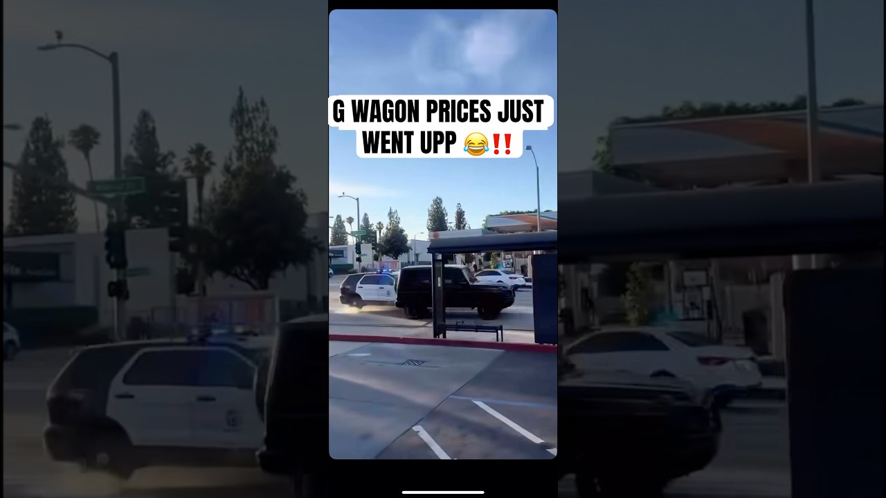 LAPD thought they had one 🤣🤣, THIS A G-WAGON (MILITARY SPEC w biturbos😎) #lapd #losangeles #fyp