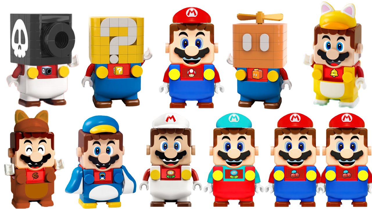 LEGO Super Mario VS Game Power-ups Comparison