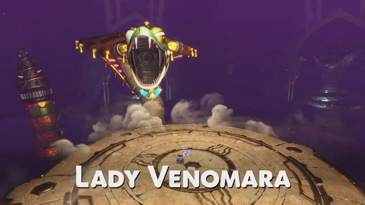Isak battle lady Venomara in ASTRO BOT