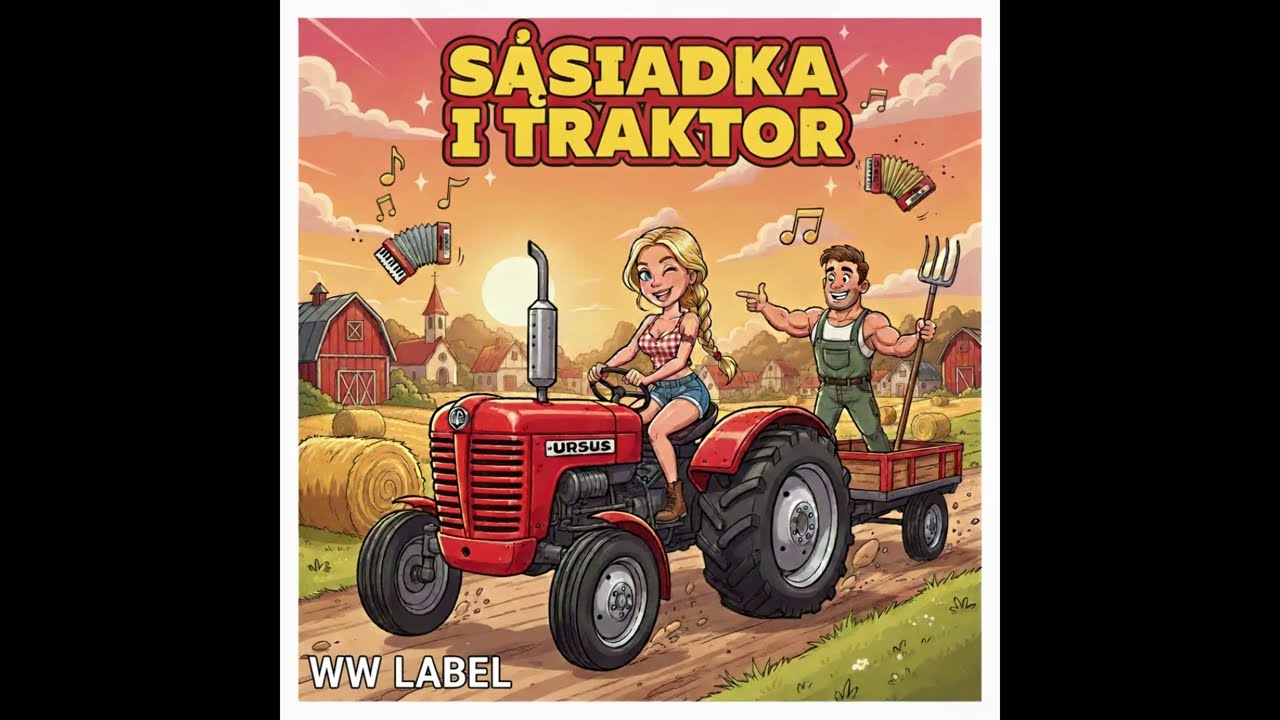 sąsiadka i traktor WW LABEL