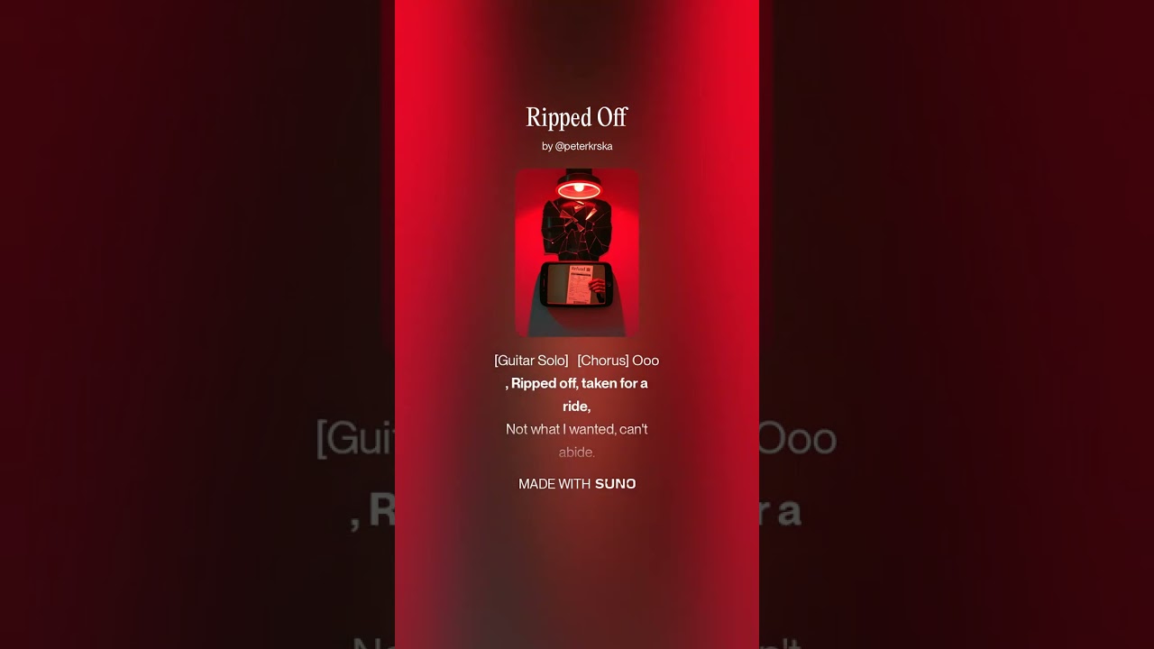 Ripped Off, Original Song by Peter Krska, (C)2026 Peter Krska