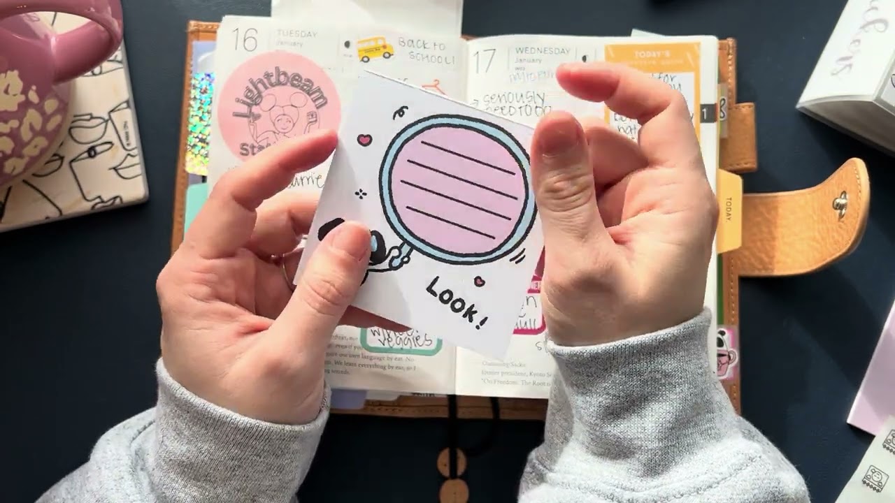 January Flipthrough Hobonichi A6 Techo