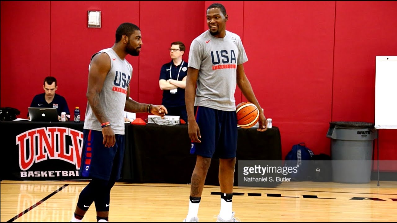 Kevin Durant VS  Kyrie Irving Battle To See Who Can Make The Most 3 Pointers. HoopJab NBA