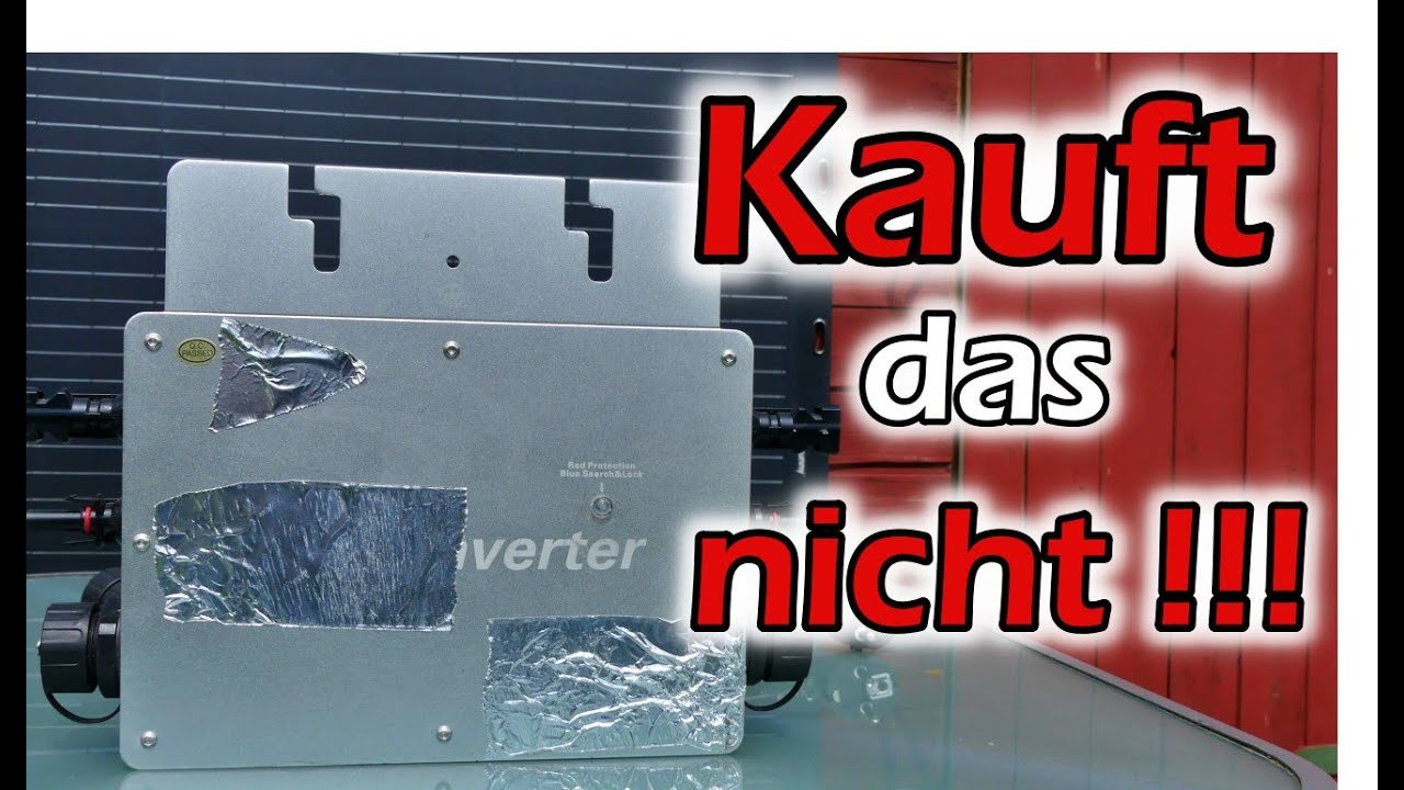 Schlechter Mikro Wechselrichter f&uuml;r Balkonkraftwerk????????