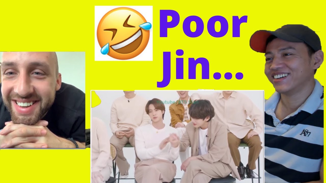 BTS проверяют терпение Джина | Смешные моменты BTS | Видеореакция