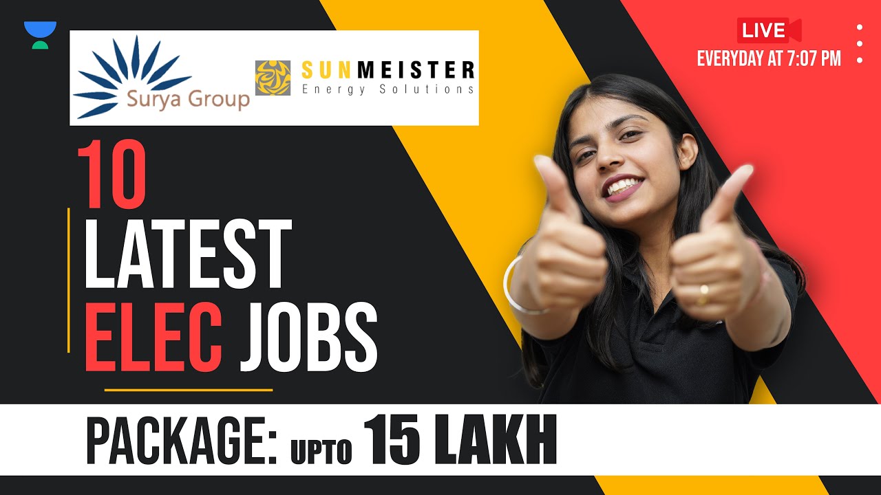 Hiring Electrical Engineer 2022 | Package ₹15 Lakhs | Freshers | Permanent Job | Job Alerts | JJ Anu