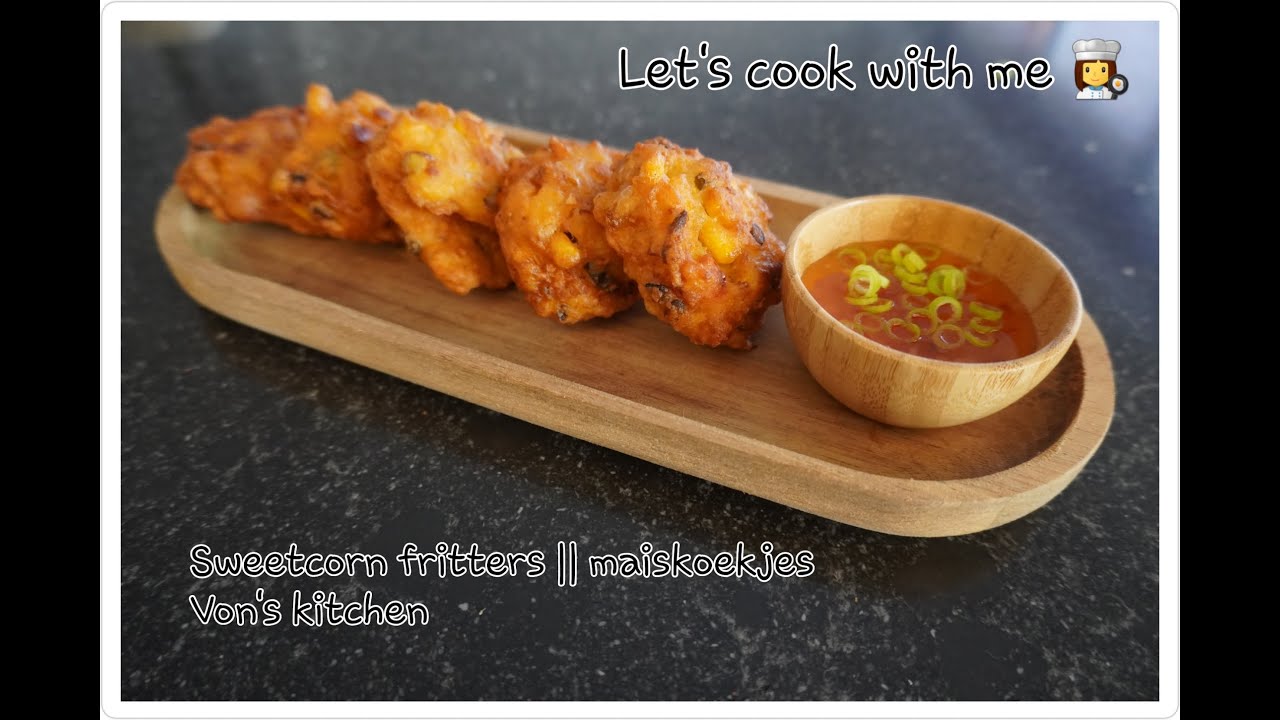 Corn fritters || Ma&iuml;skoekjes || Indonesische ma&iuml;sbeignets || Perkedel jagung/bakwan jagung || VK16