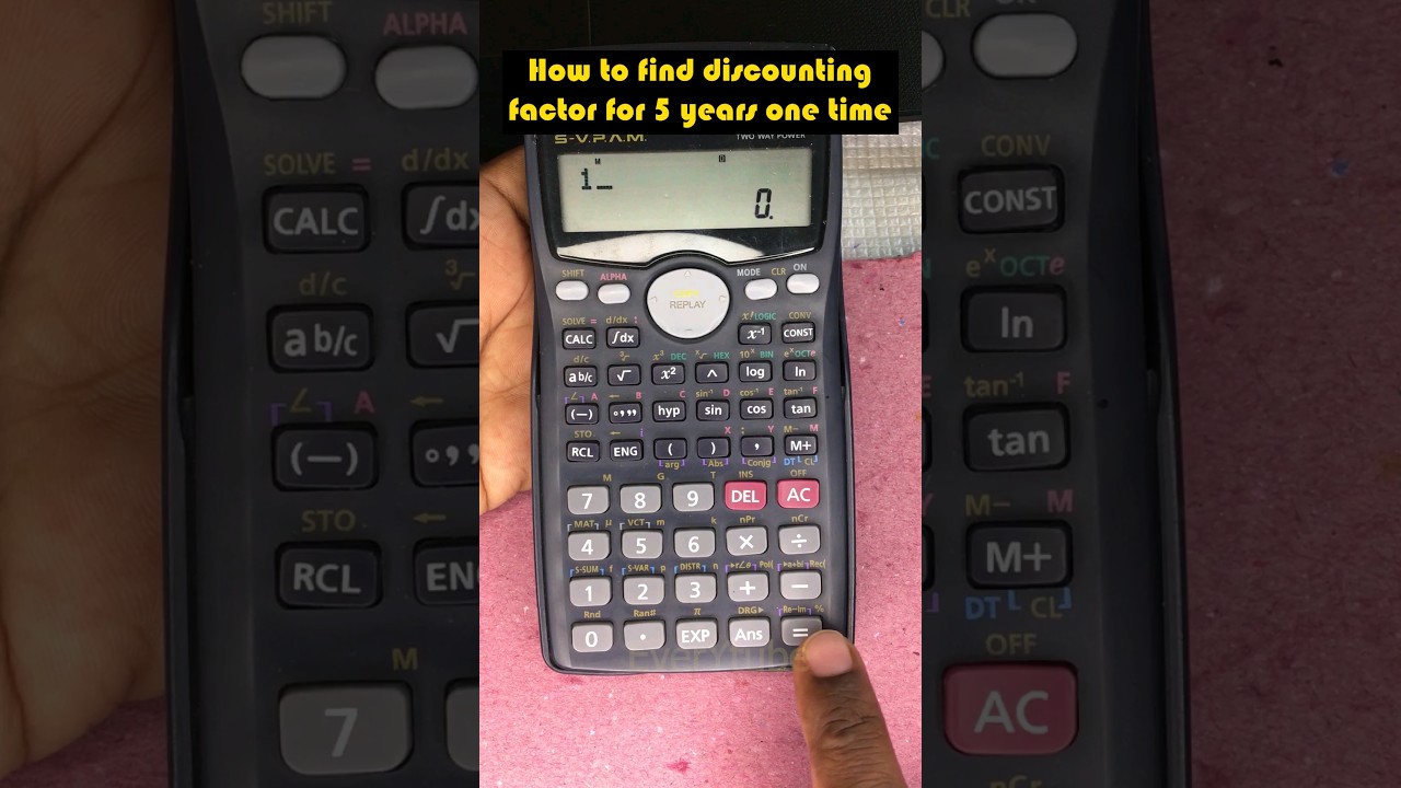 How to find discounting factor for 5 years at one time | Discounting factor @11% #foryou #howto