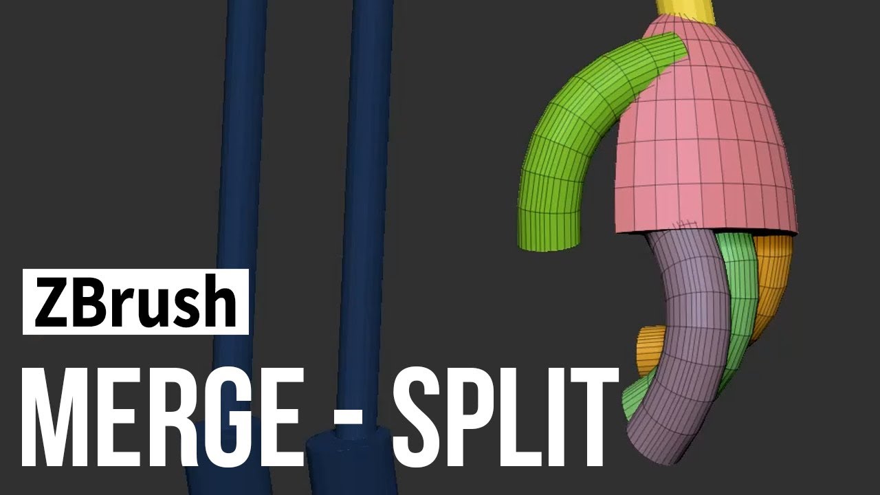 ZBrush - merge-split