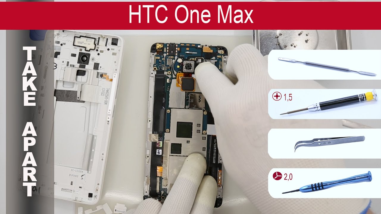 Как разобрать 📱 HTC One Max OP3P510 (803s) Разборка и ремонт