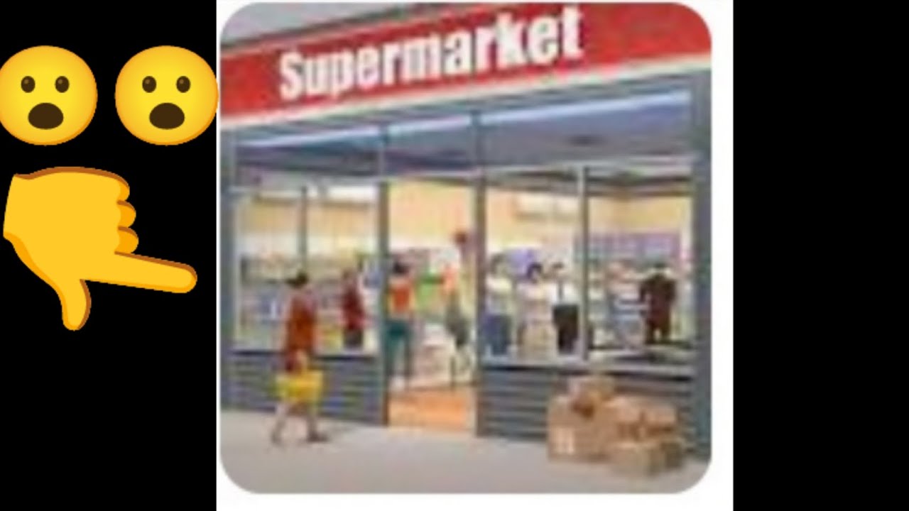 E hapa nje dyqan dhe shume njerez po me vine ( Supermarket simulator pjesa 1