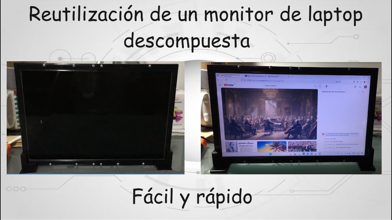 Descubre como reutilizar un monitor de laptop de manera fácil y rápida. Parte 2