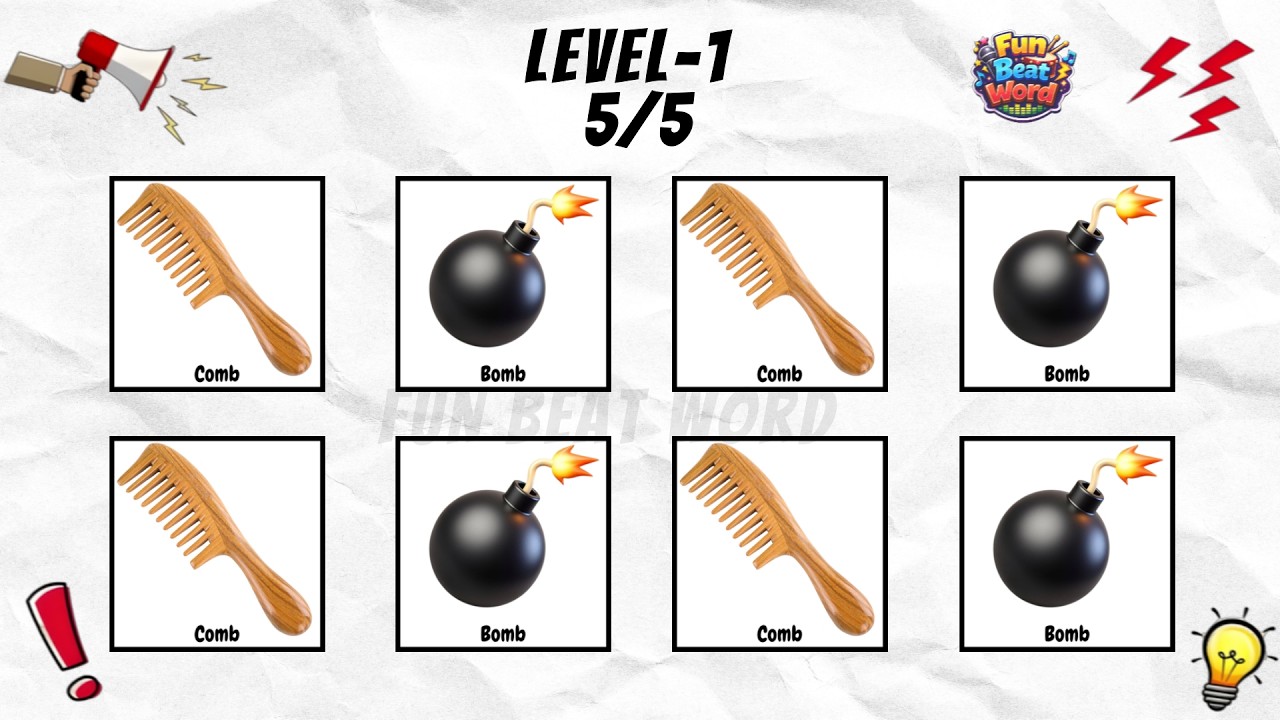 Say The Word On Beat Challenge | PART 124 | Level 1-5 Easy to Insane