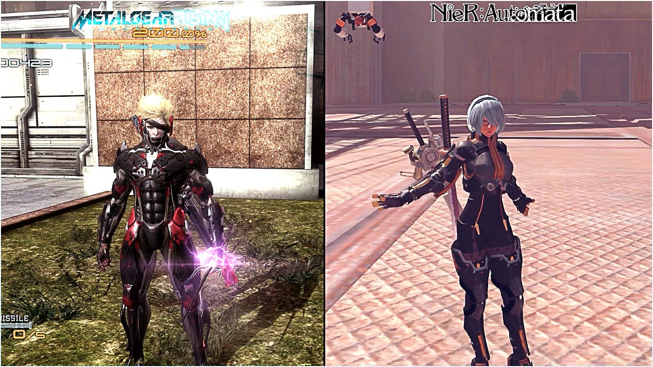 Nier automata Vs  Metal Gear Rising - Revengeance | Comparison