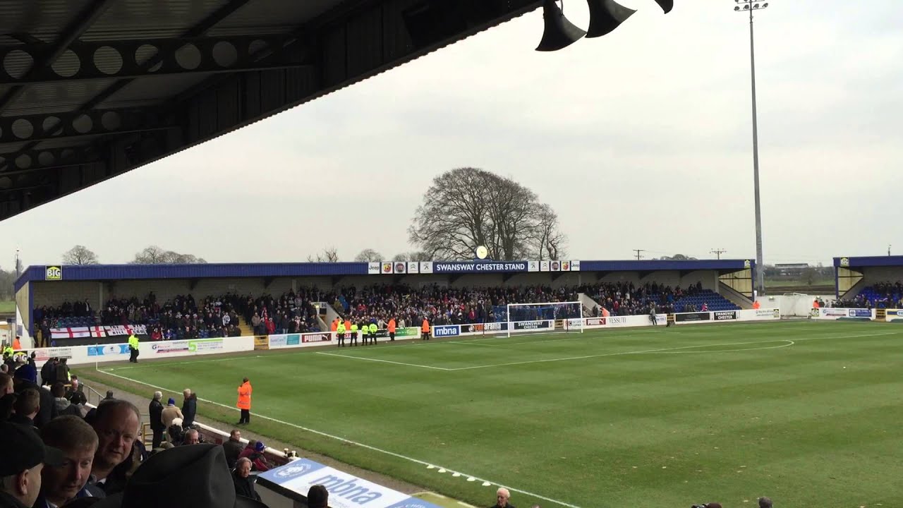 Grimsby Town Fans at Chester FC today