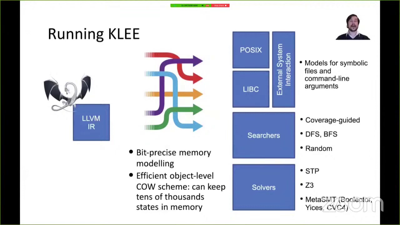 PLDI 2020 - SOAP - Tool Talk: KLEE